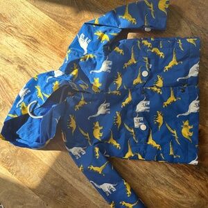 Little Boys Blue Dino Raincoat